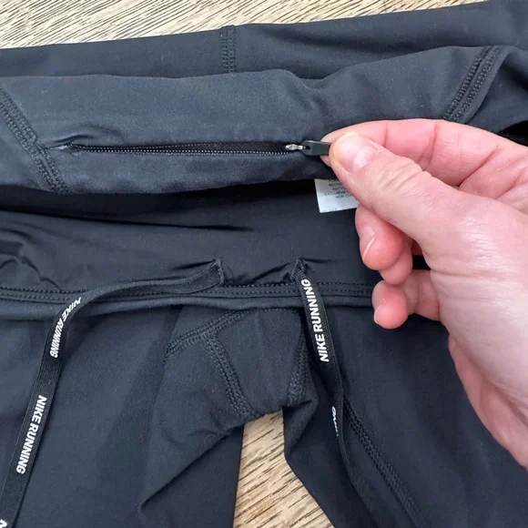 Nike Black Dri-FIT Performance 7/8 Leggings medium Running Walking Training - Picture 6 of 17